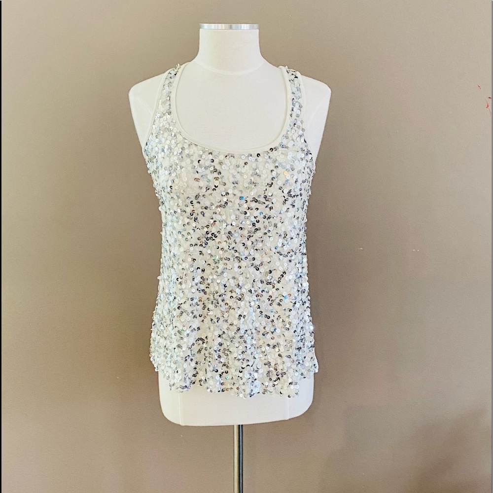 LUDI Sequinned Tank Top Size S